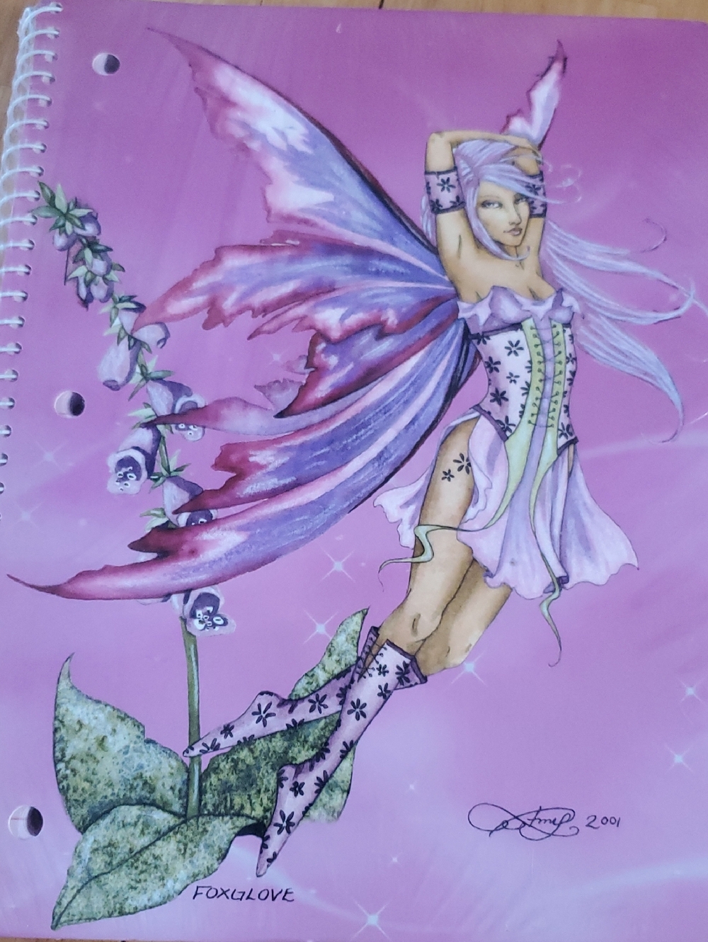 Amy Brown Fairy Spiral Notebook